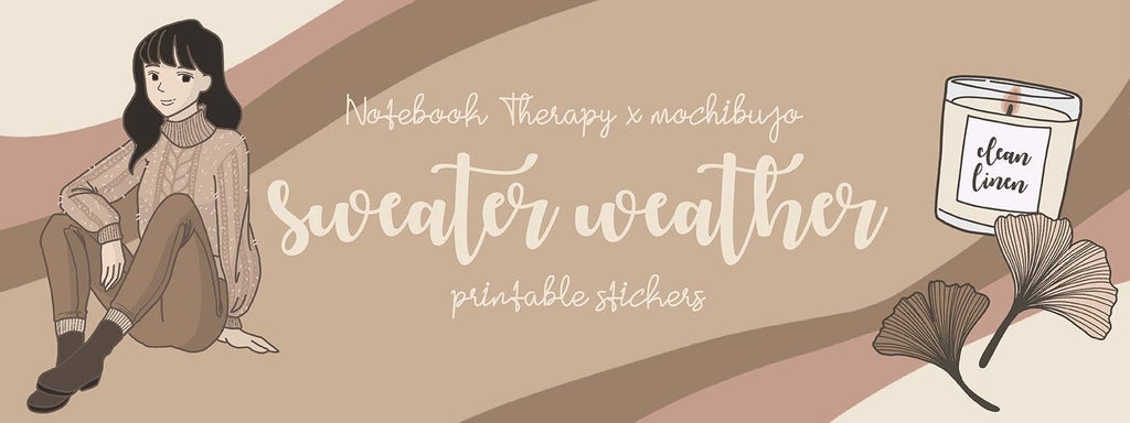 Free Sweater Weather Printable Stickers 🍂