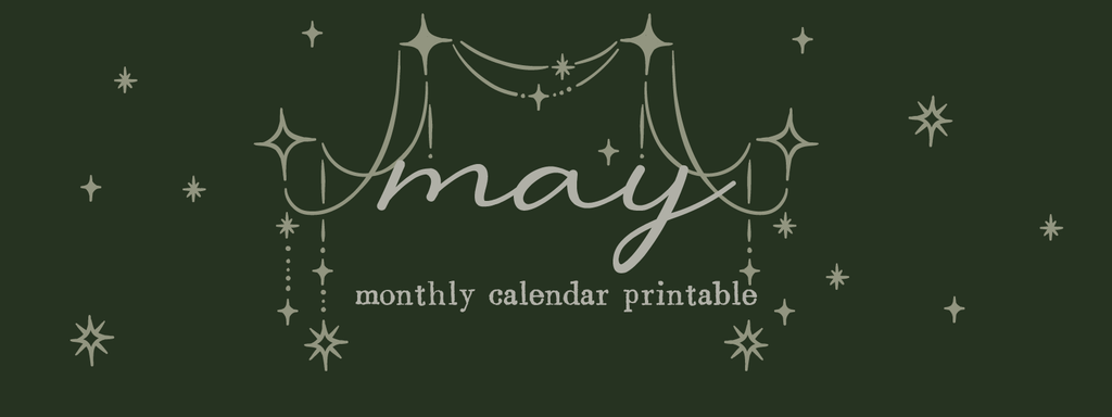 Monthly Calendar Printable 📆