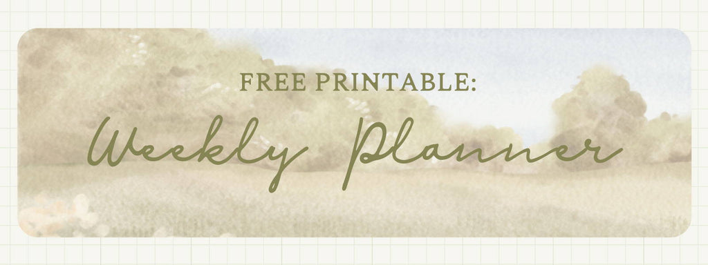 Free Nature-themed Weekly Planner Printable 📆