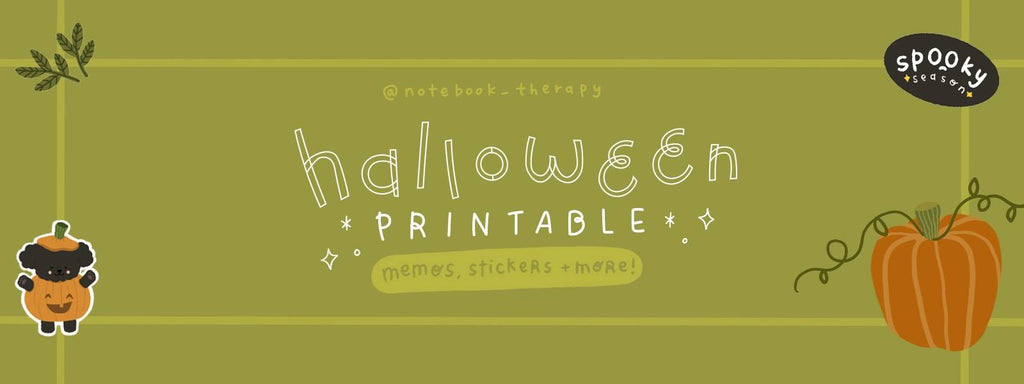 Free Halloween Bullet Journal Printable Sticker Sheet