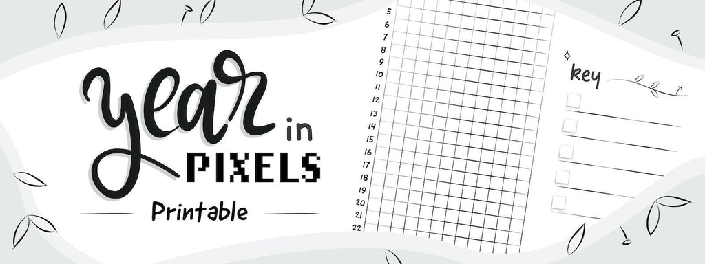 Free 2021 Year in Pixels Bullet Journal Printable  📝