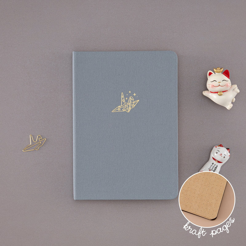 Tsuki ‘Origami Dreams’ Kraft Paper A5 Bullet Journal ☾