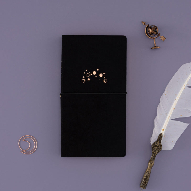 Tsuki ‘Moonlit Whisper’ Limited Edition Luxury Travel Notebook  ☾