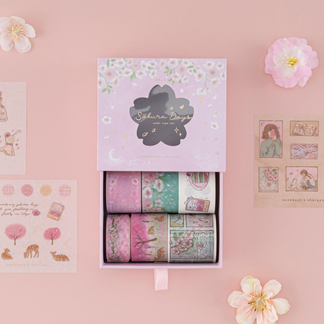Tsuki ‘Sakura Days’ Washi Tape Set ☾