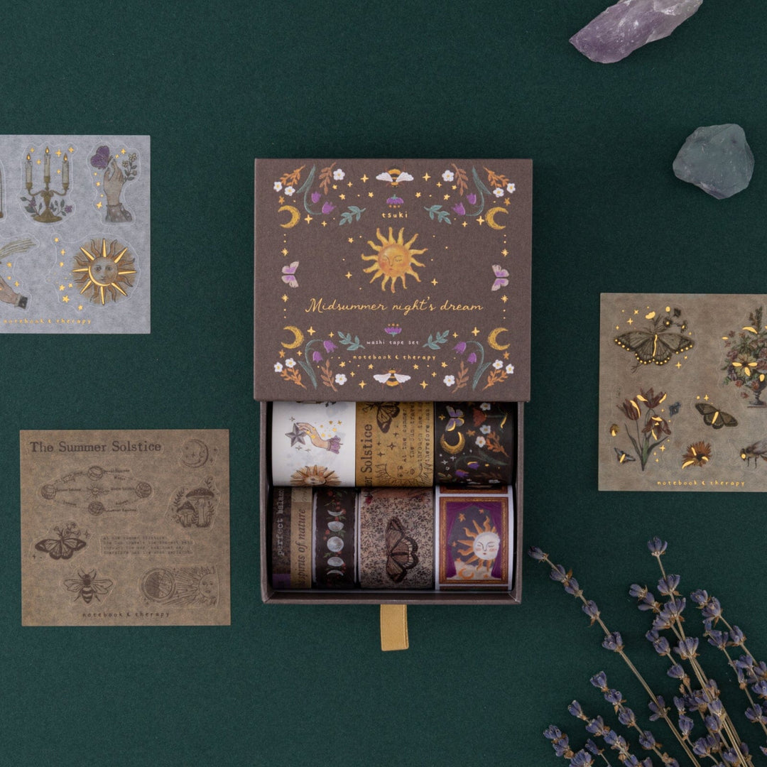 Tsuki ‘Midsummer Night’s Dream’ Washi Tape Set ☾
