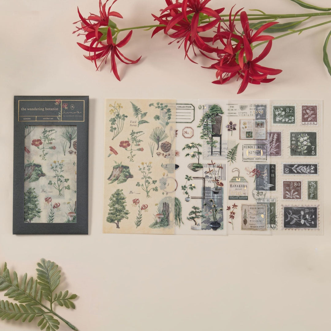 Hinoki - ‘The Wandering Botanist’ Sticker Sheets