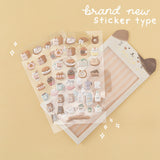 Tsuki ‘Neko Cafe’ 3D Puffy Sticker Set ☾