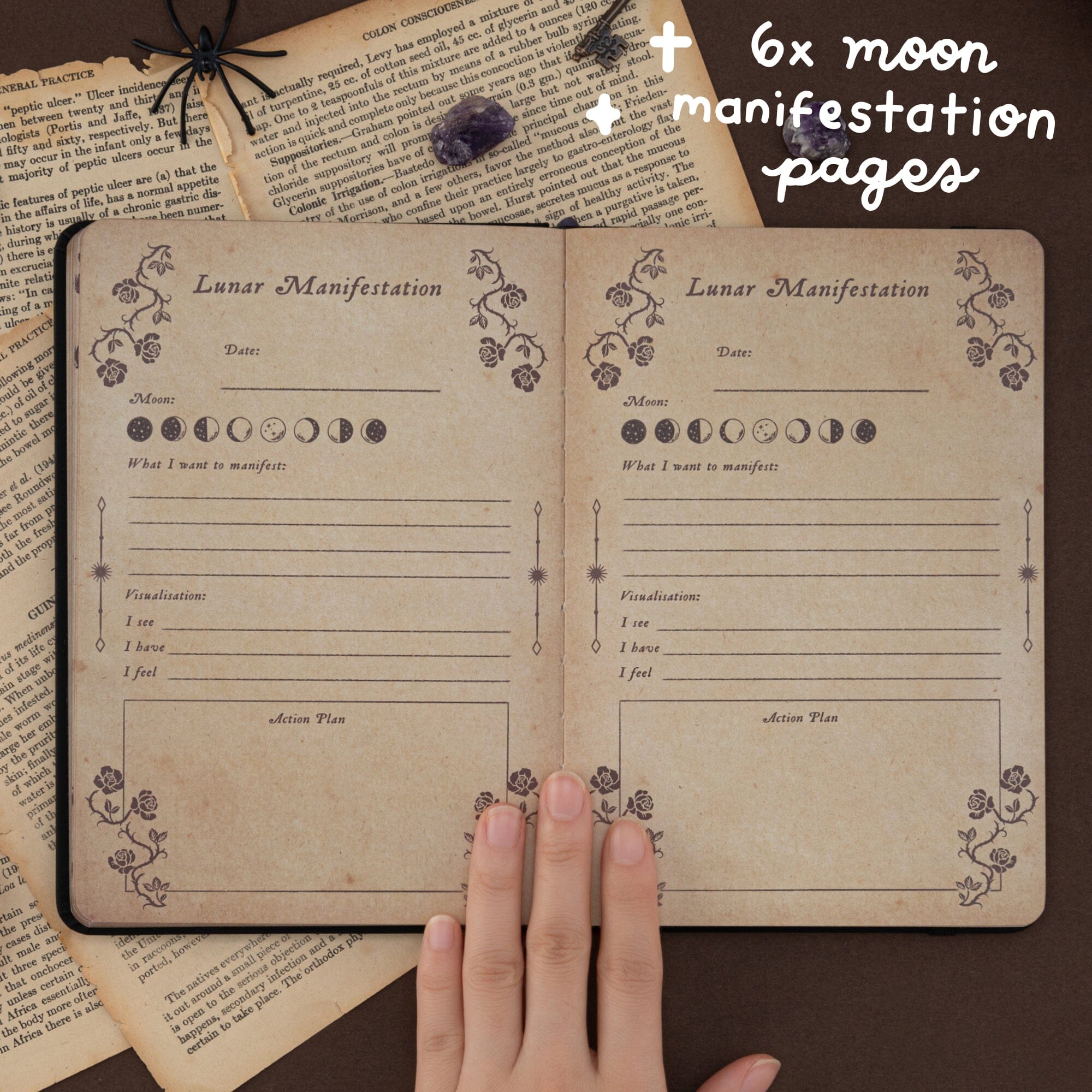 Tsuki ‘Midnight Archive’ Collector's Edition 2027 Moon Planner Bullet Journal ☾