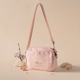 Hinoki - Pink Canvas Travel Pouch