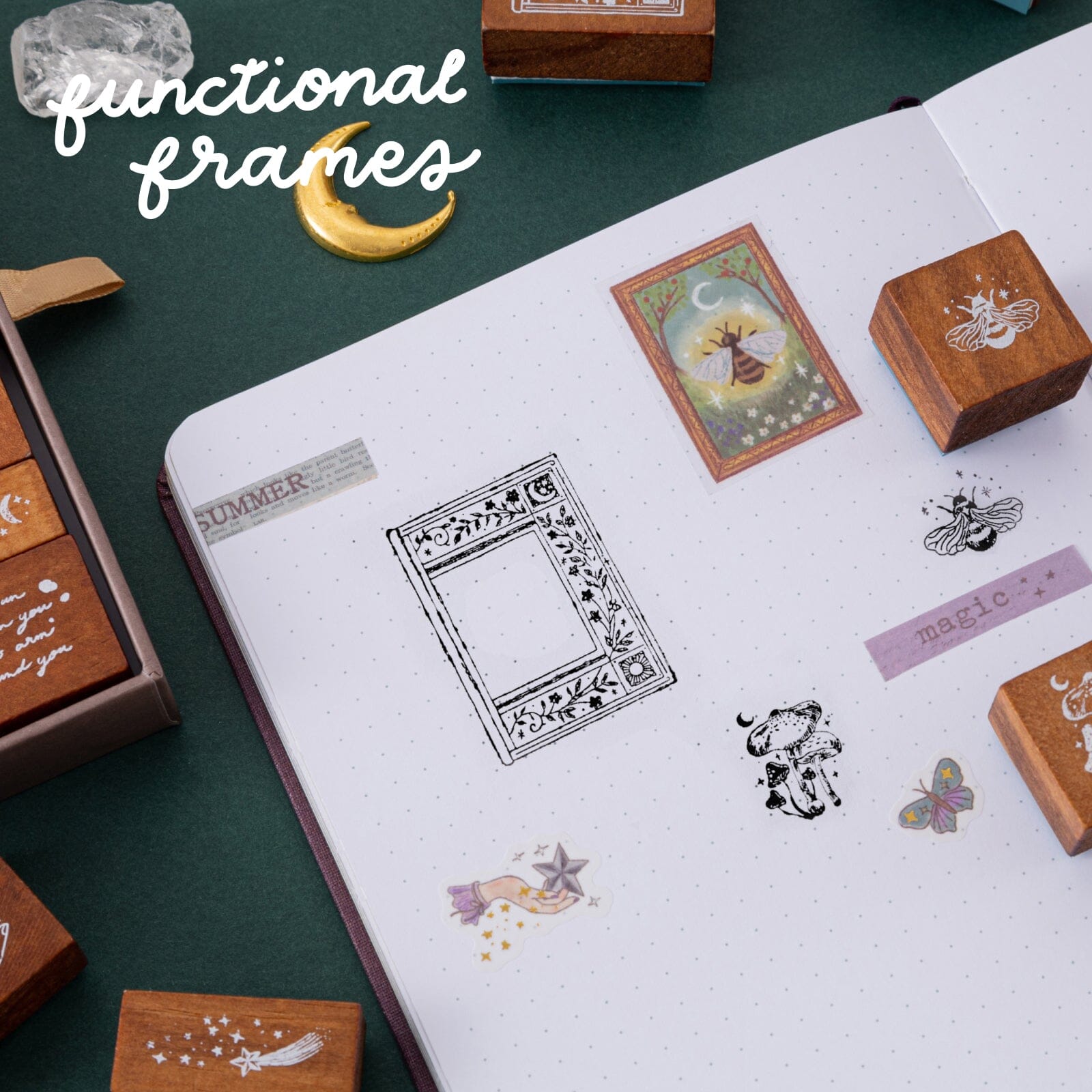 Tsuki ‘Midsummer Night’s Dream’ Bullet Journal Stamp Set ☾