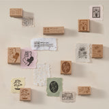 Hinoki - ‘The Wandering Botanist’ Engraved Wooden Stamp Set