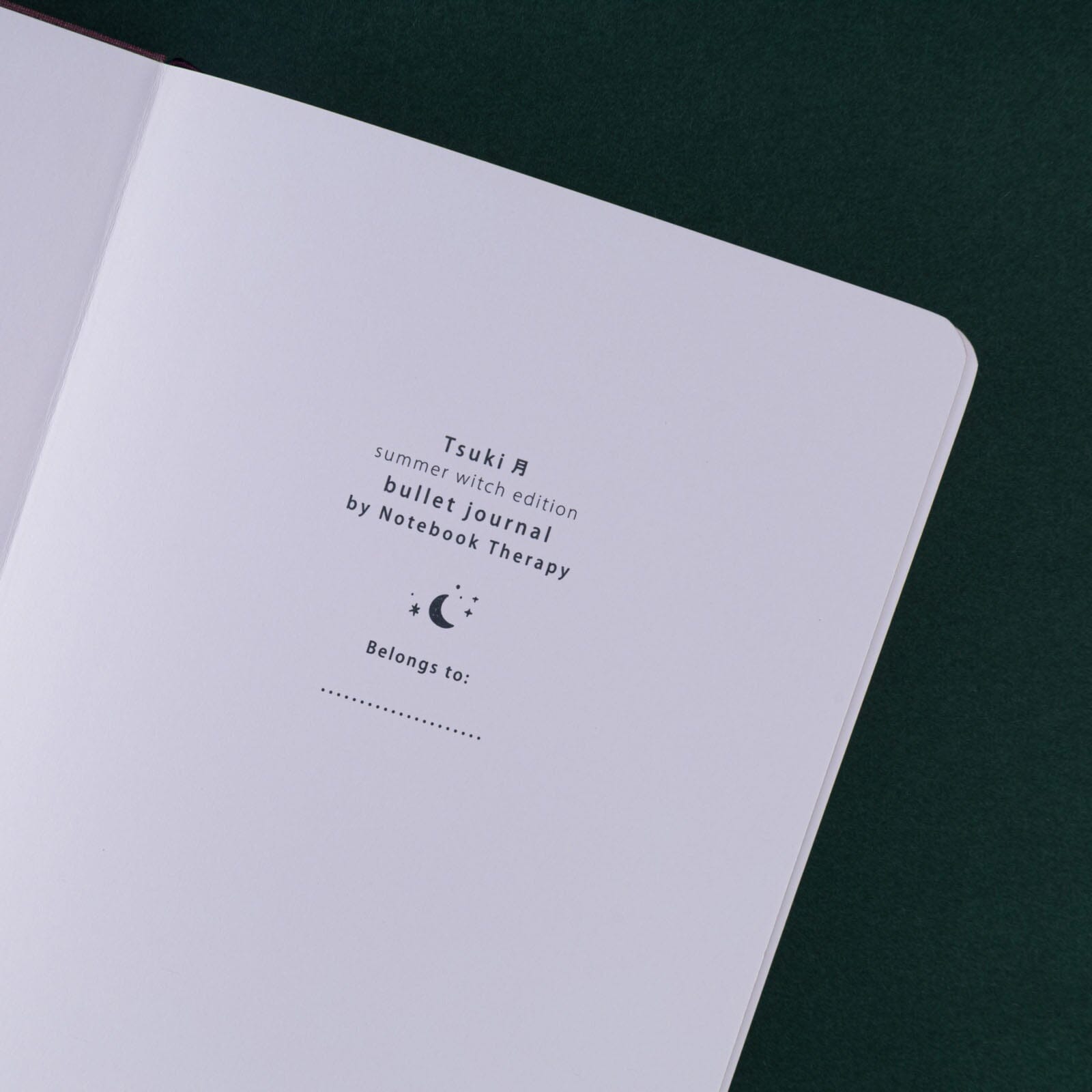 Tsuki ‘Summer Witch’ Limited Edition Glitter Linen Bullet Journal ☾
