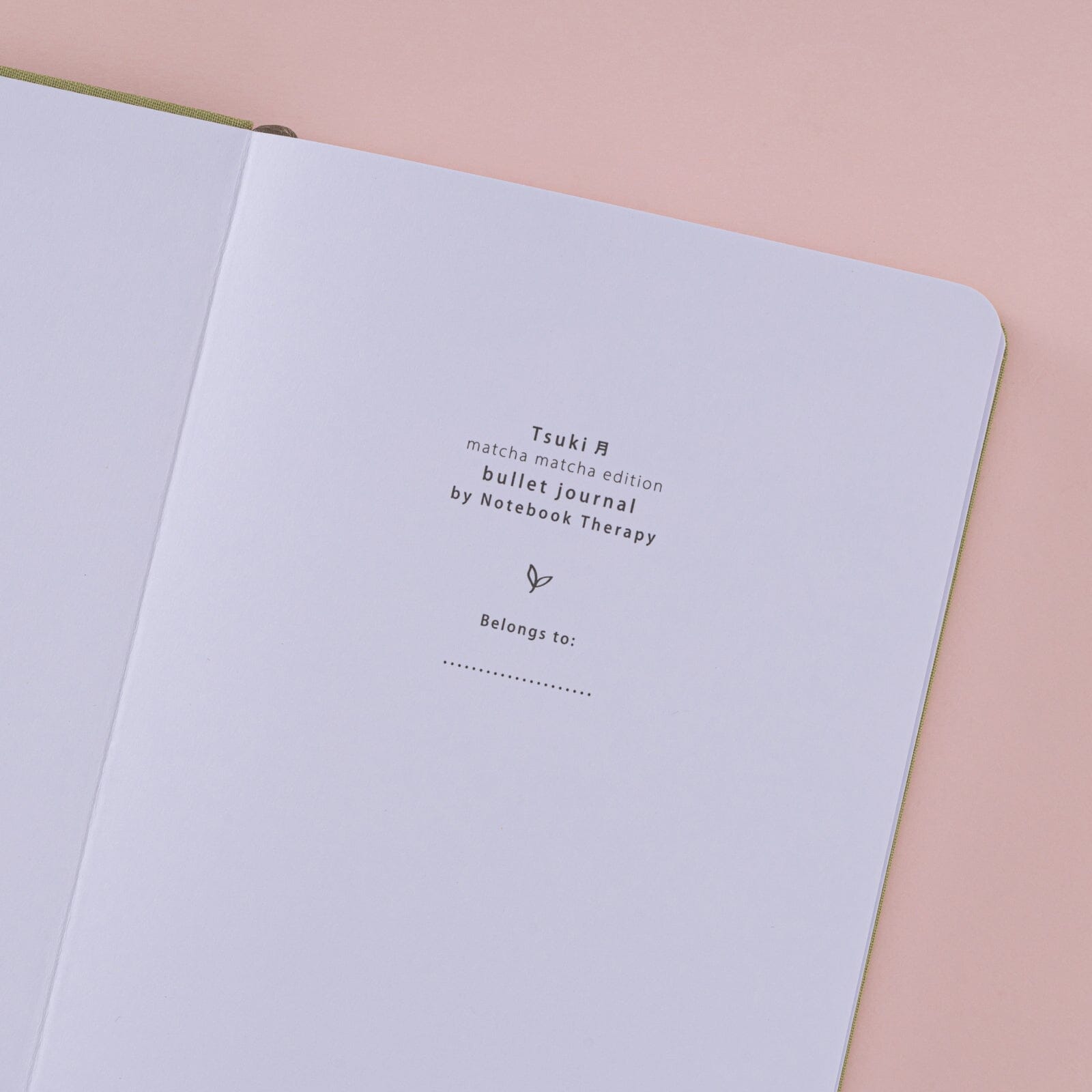 Tsuki ‘Matcha Matcha’ Limited Edition Bullet Journal ☾