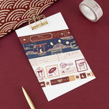 Tsuki Torii washi tape set by notebook therapy swatch