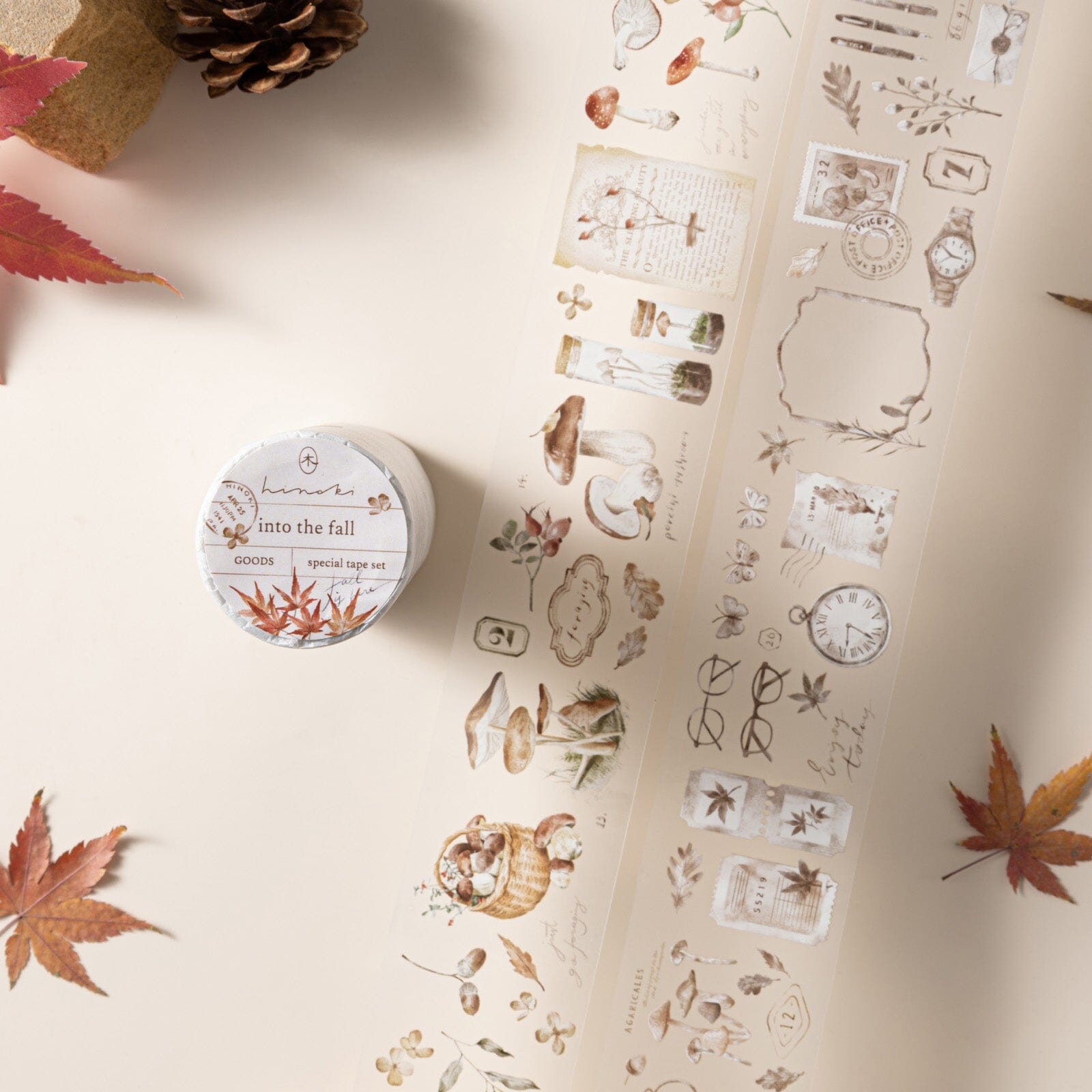 Hinoki - ‘Into the Fall’ Decorative PET Tape Set
