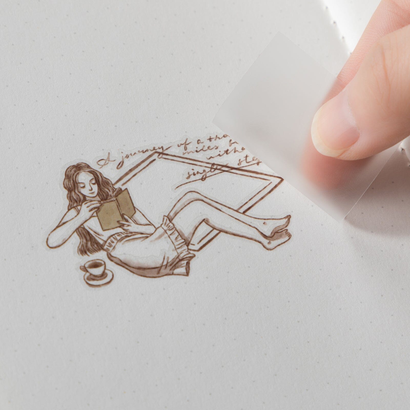 Hinoki - ‘Into the Tea Room’ Print-On Sticker Set