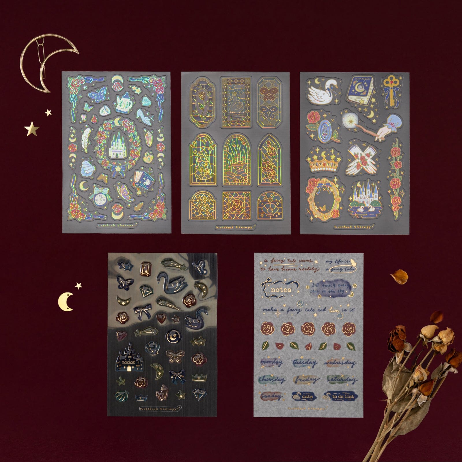Tsuki ‘Once Upon a Time’ 3D Sticker Set ☾