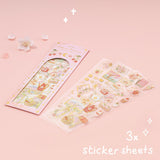 Tsuki ‘Sakura Friends’ 3D Holographic Sticker Set ☾