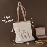 Tsuki ‘Vintage Neko’ Limited Edition Embroidered Tote Bag ☾