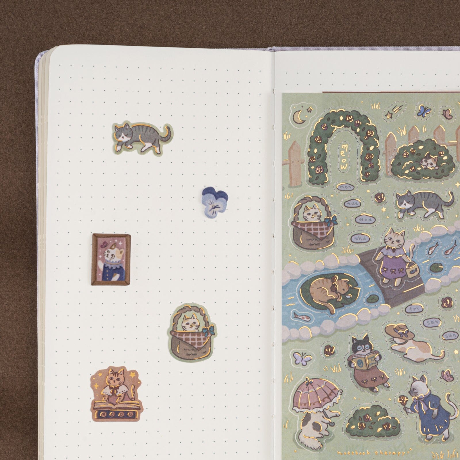 Tsuki ‘Vintage Neko’ Sticker Set ☾