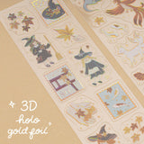 Tsuki ‘Mythical Autumn in Japan’ 3D Foil Sticker Set