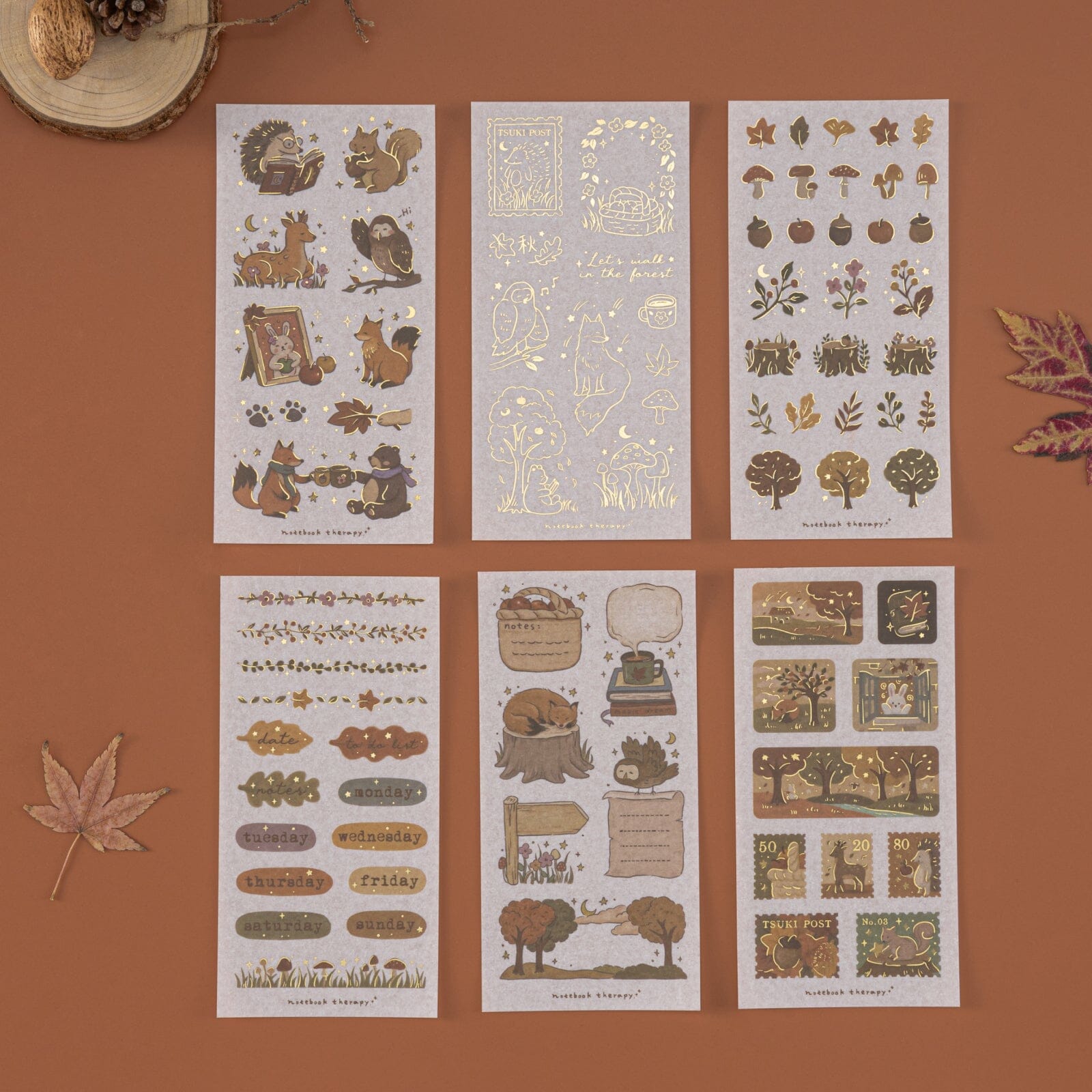Tsuki ‘Forest Friends’ Sticker Set ☾