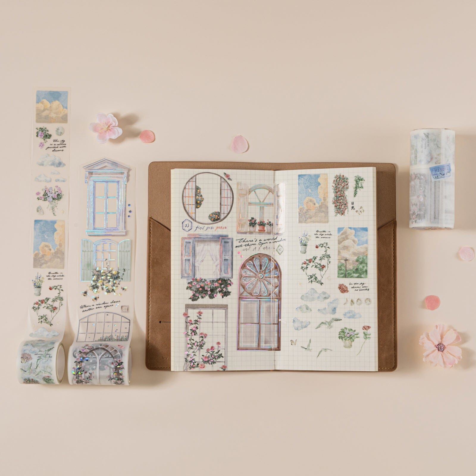 Hinoki - ‘Into the Sky’ PET Decorative Tape Set
