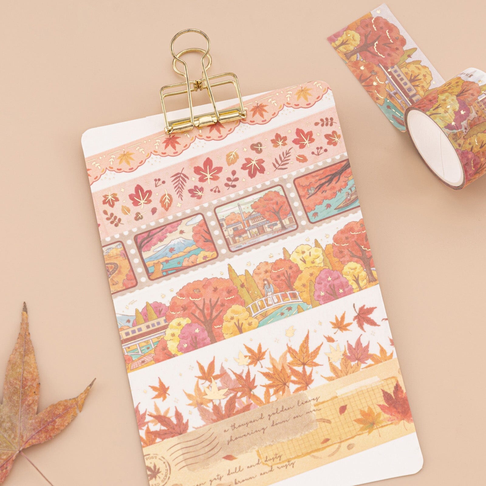 Tsuki ‘Maple Journey’ Washi Tape Set ☾