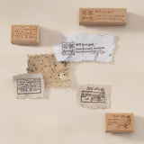 Hinoki - ‘The Wandering Botanist’ Engraved Wooden Stamp Set