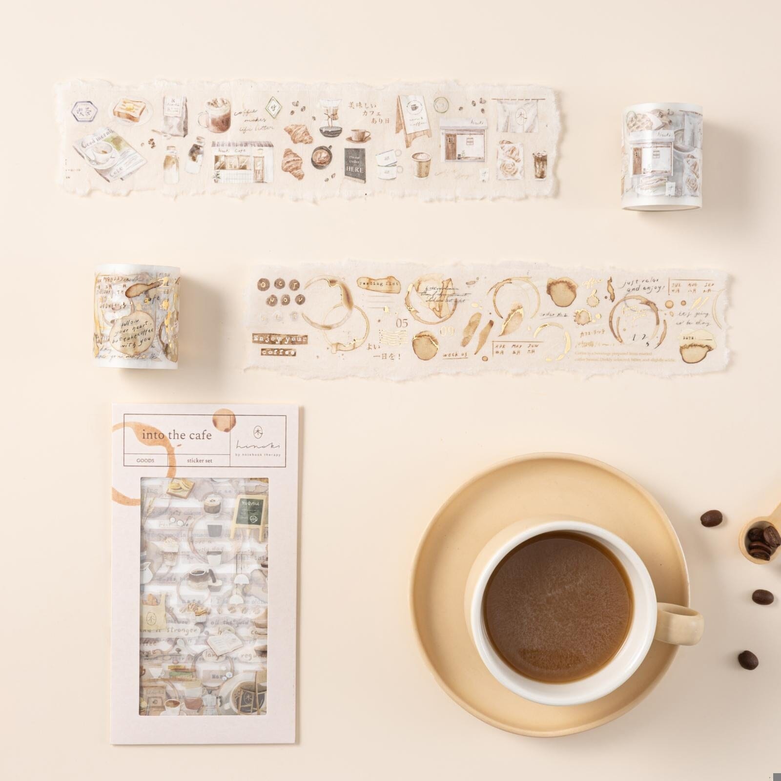 Hinoki - ‘Into the Cafe' Sticker Set