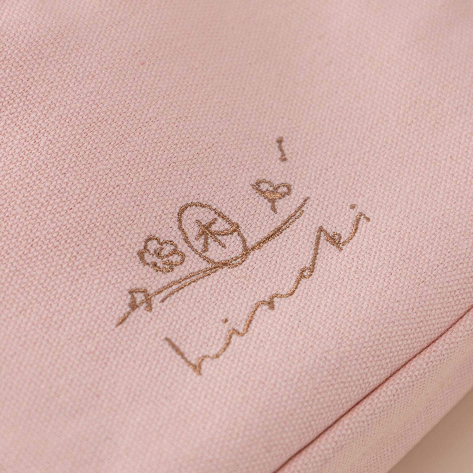 Hinoki - Pink Canvas Travel Pouch