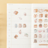 Tsuki ‘Neko Cafe’ 3D Puffy Sticker Set ☾