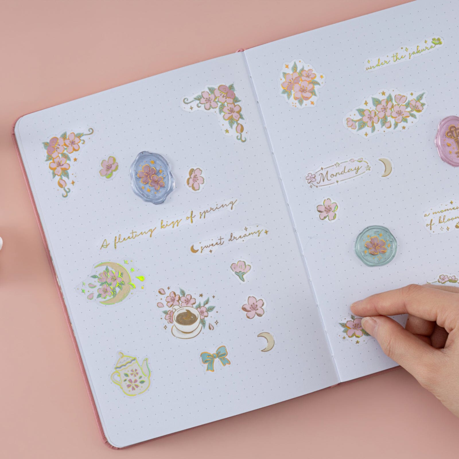 Tsuki ‘Sakura Story’ 3D Sticker Set ☾