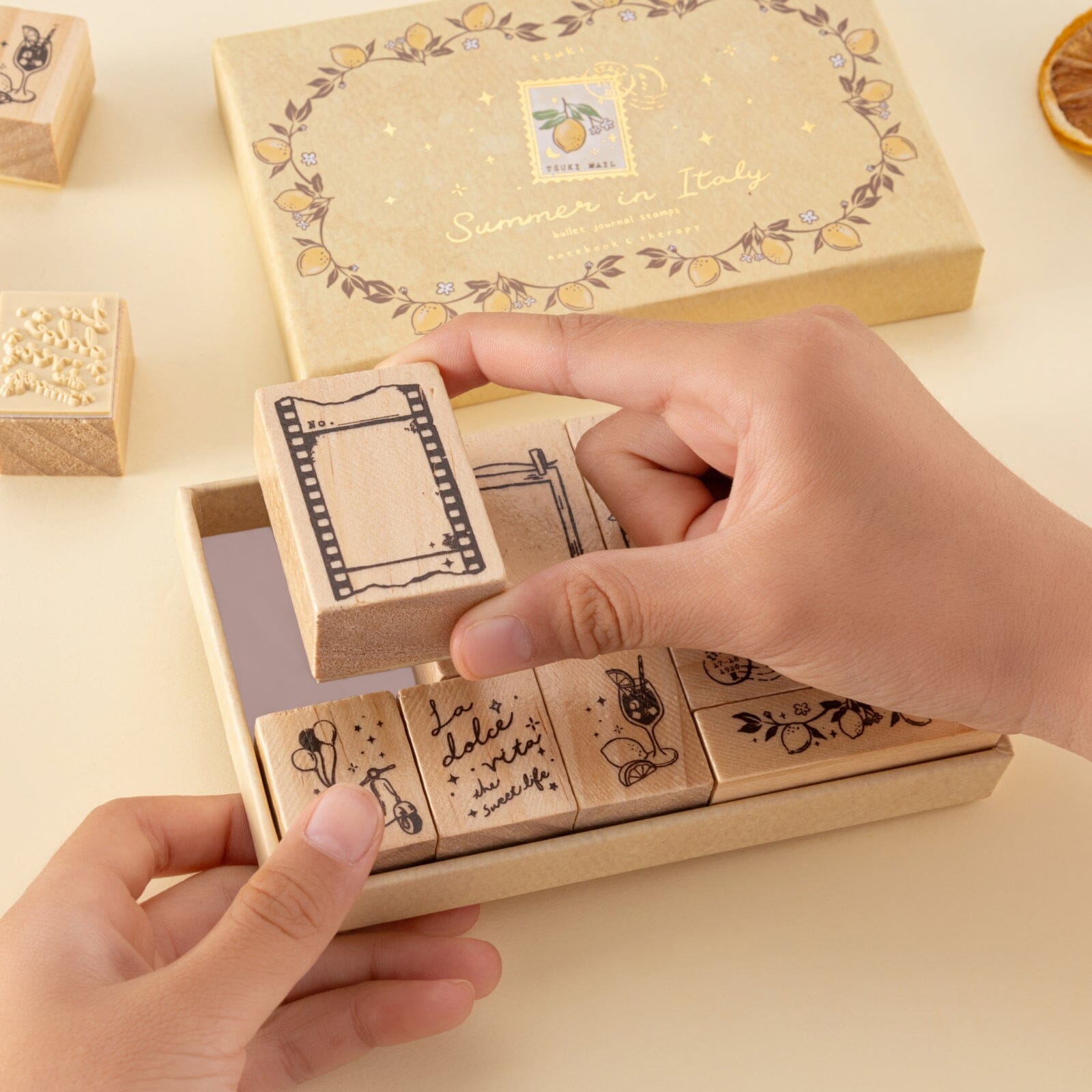 Tsuki ‘Summer in Italy’ Bullet Journal Stamp Set ☾