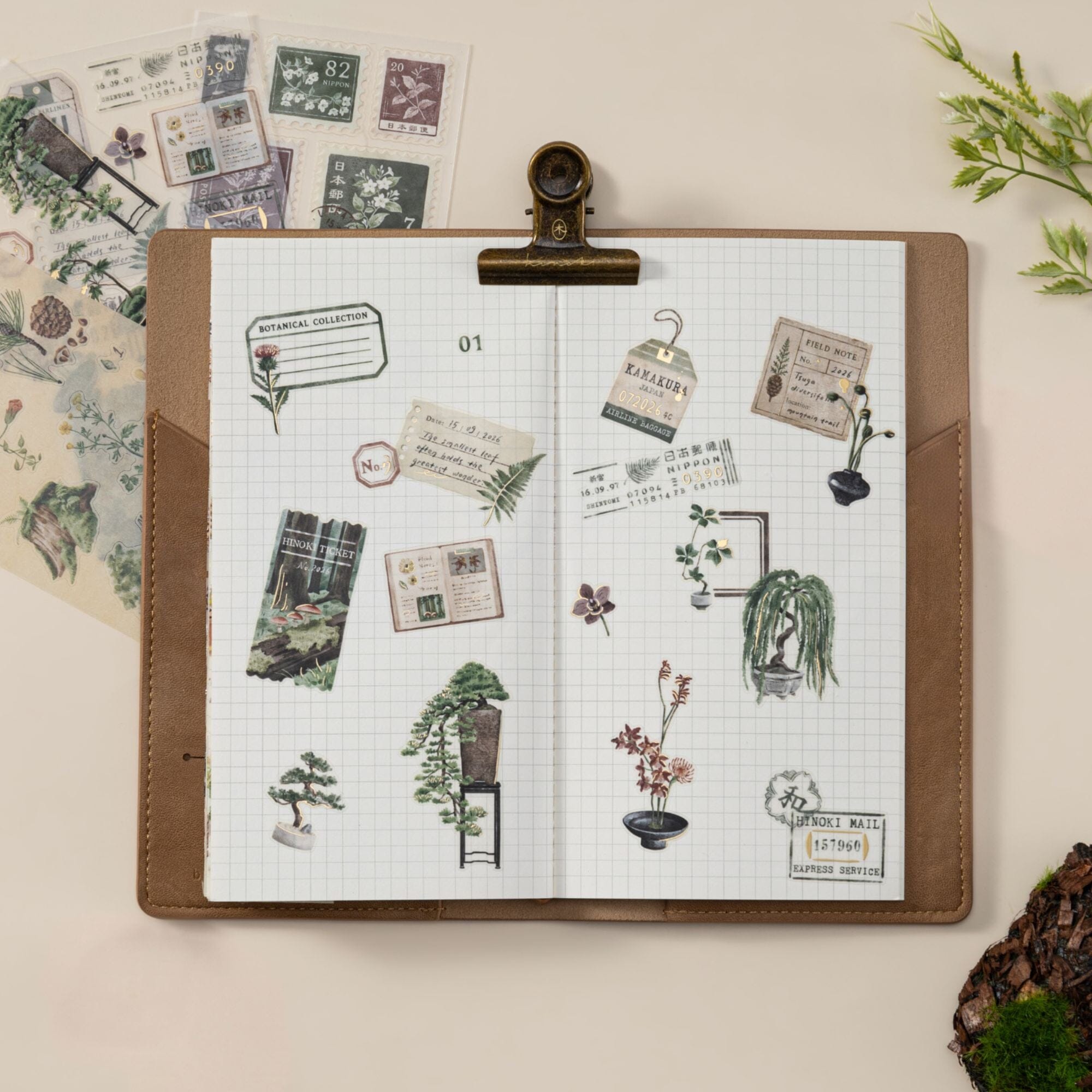 Hinoki - ‘The Wandering Botanist’ Sticker Sheets