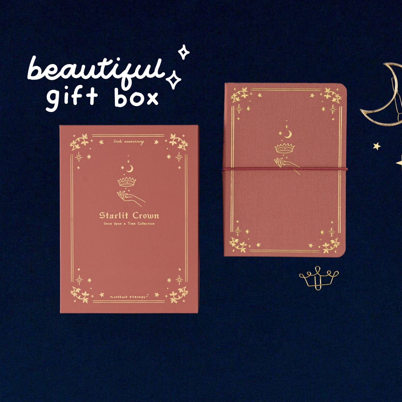 Tsuki ‘Starlit Crown’ A6 Travel Notebook ☾