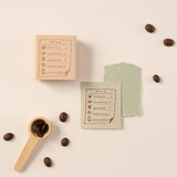 Hinoki - ‘Into the Cafe' Engraved Wooden Stamps Set