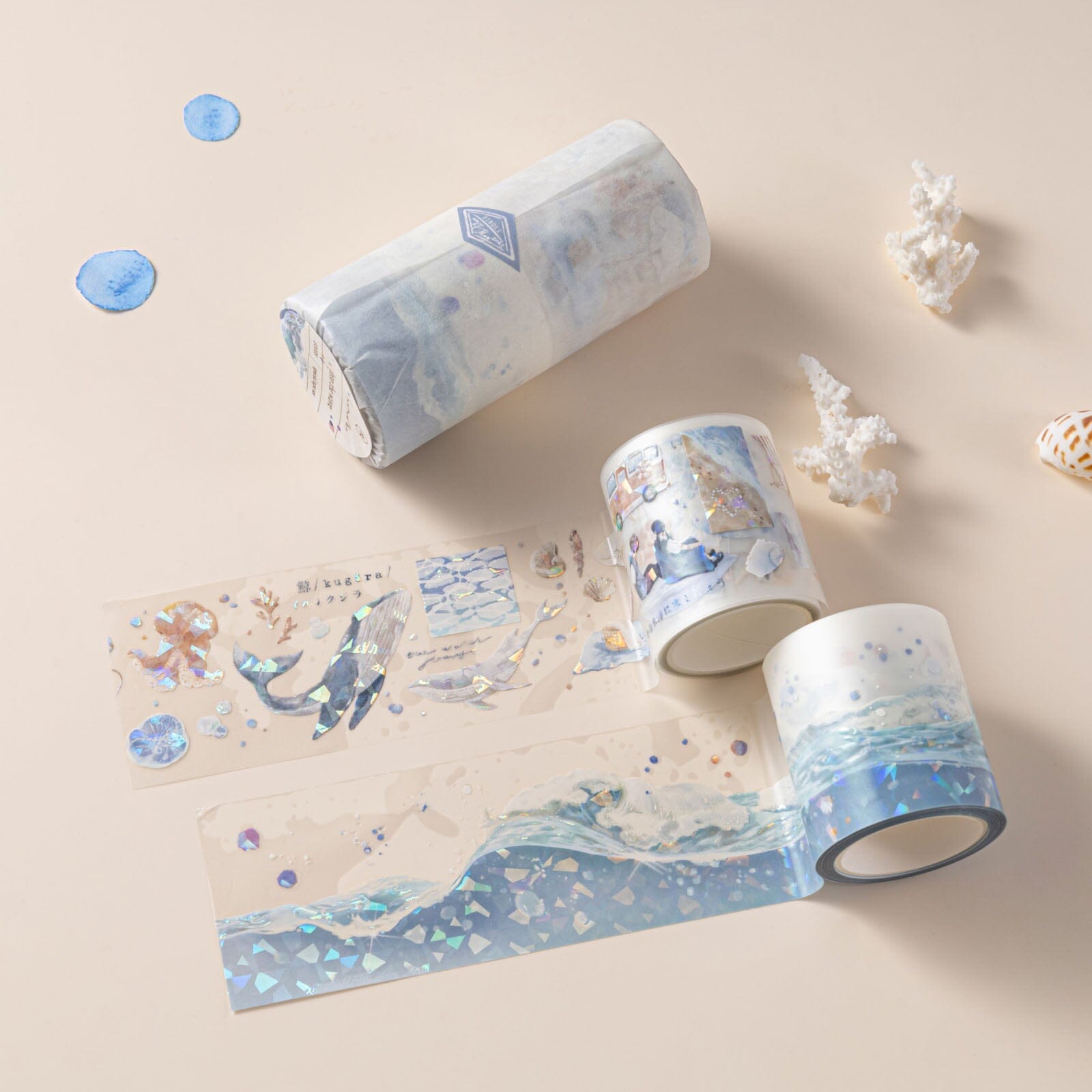 Hinoki - ‘Into the Wave’ Decorative PET Tape Set