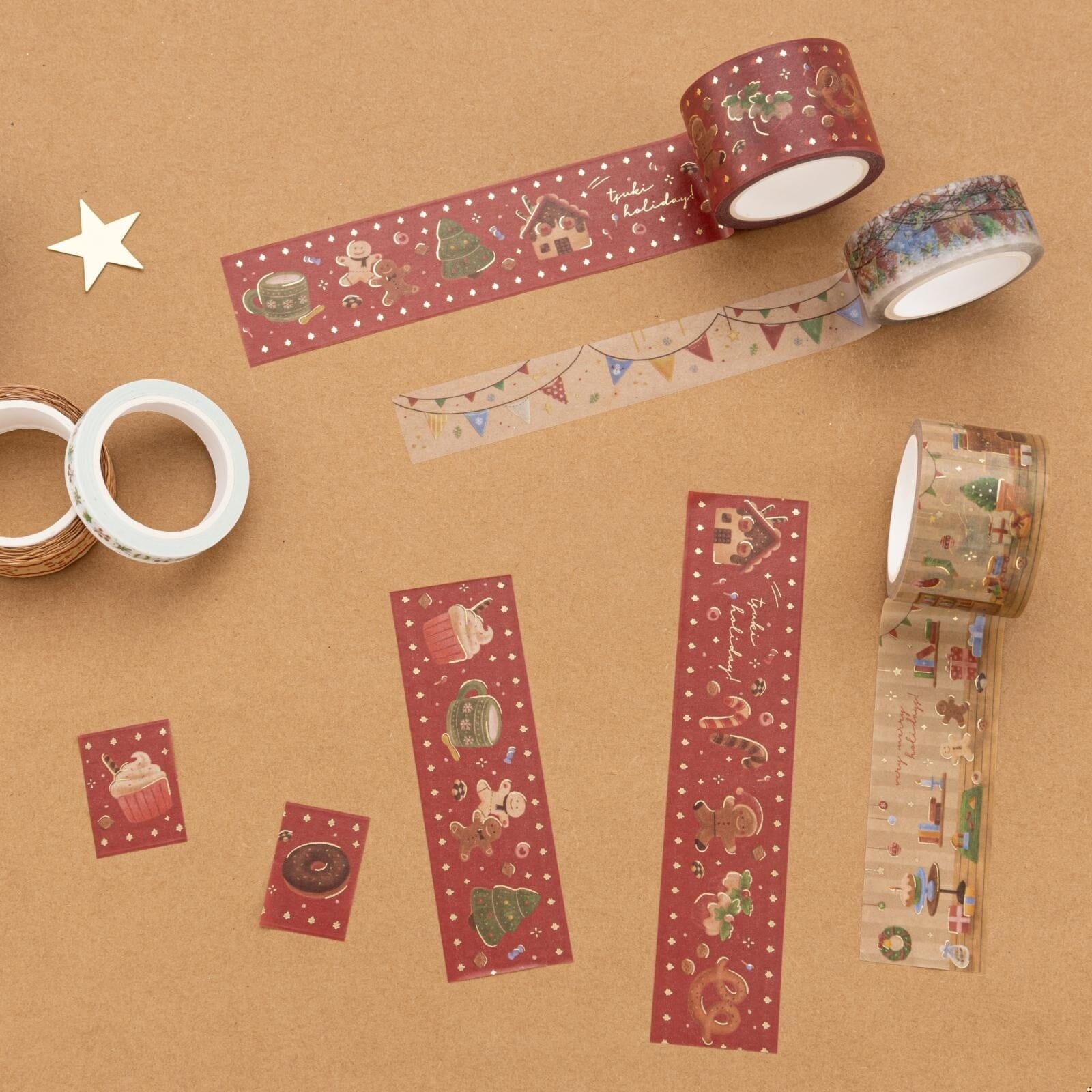 Tsuki Holiday Christmas Washi Tape Set ☾