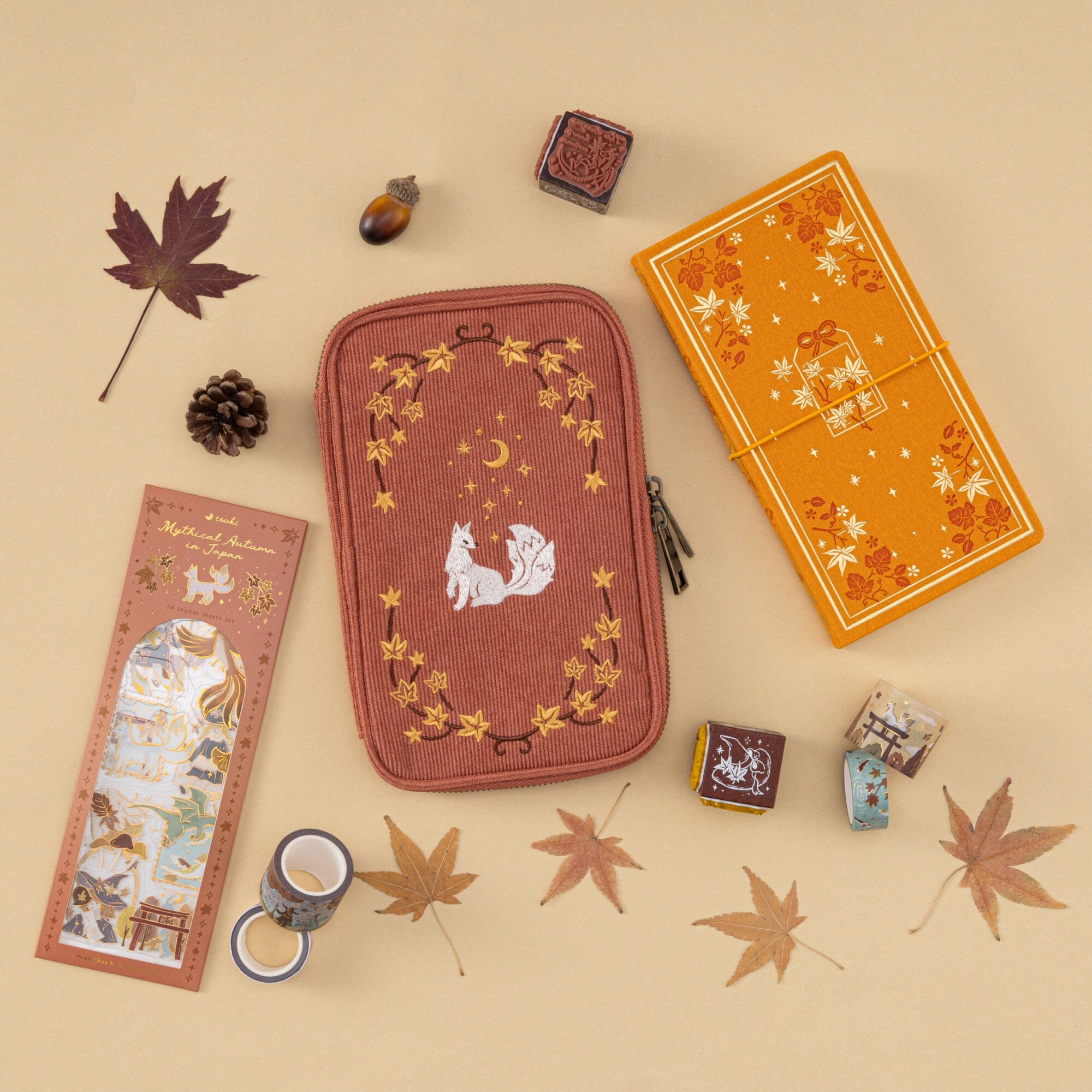 Tsuki ‘Mythical Autumn in Japan’ Pen Pouch ☾