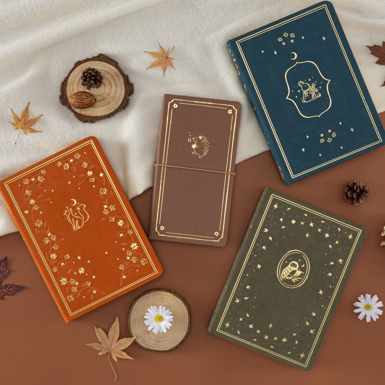 Tsuki ‘Cozy Friends’ Luxury Travel Notebook ☾