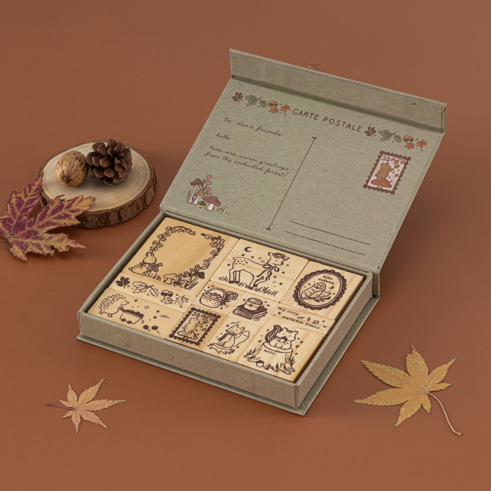 Tsuki ‘Forest Friends’ Bullet Journal Stamp Set ☾