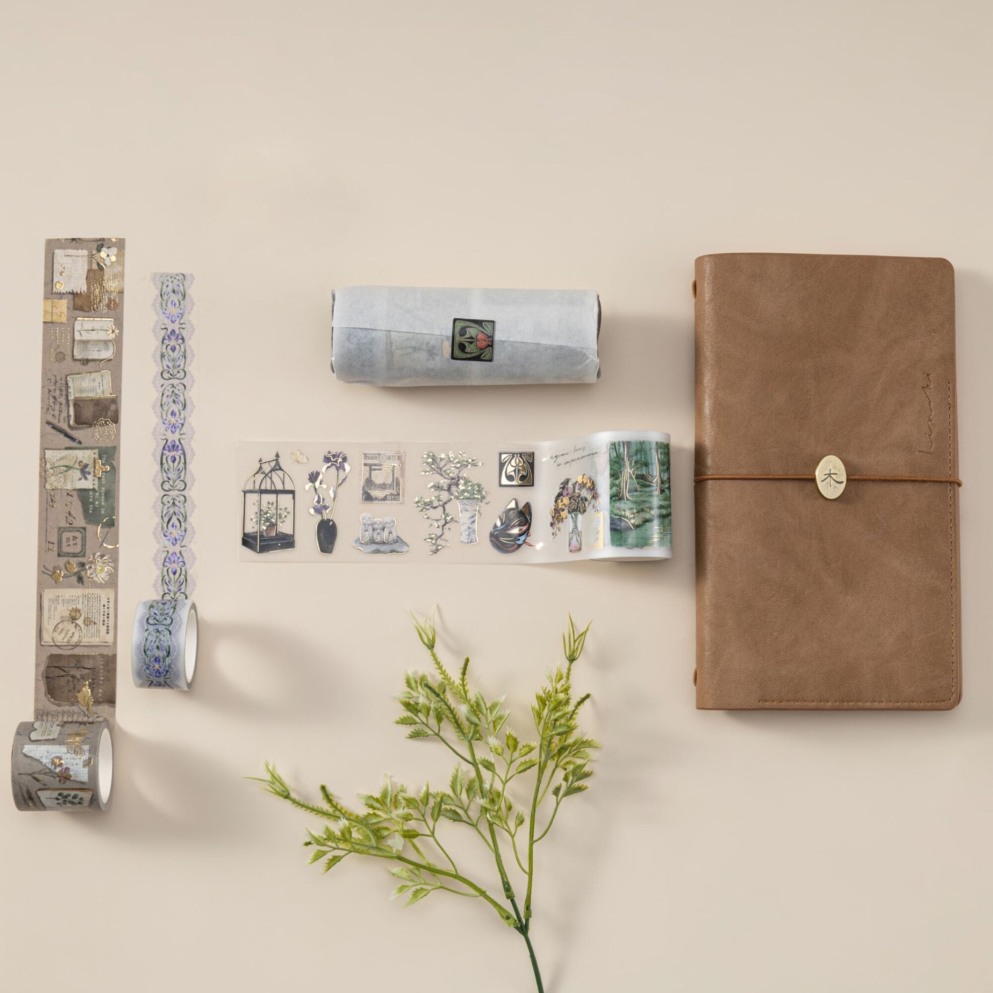 Hinoki - ‘The Wandering Botanist’ PET + Washi Decorative Tape