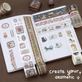 Tsuki ‘Vintage Neko’ Washi Tape Set ☾
