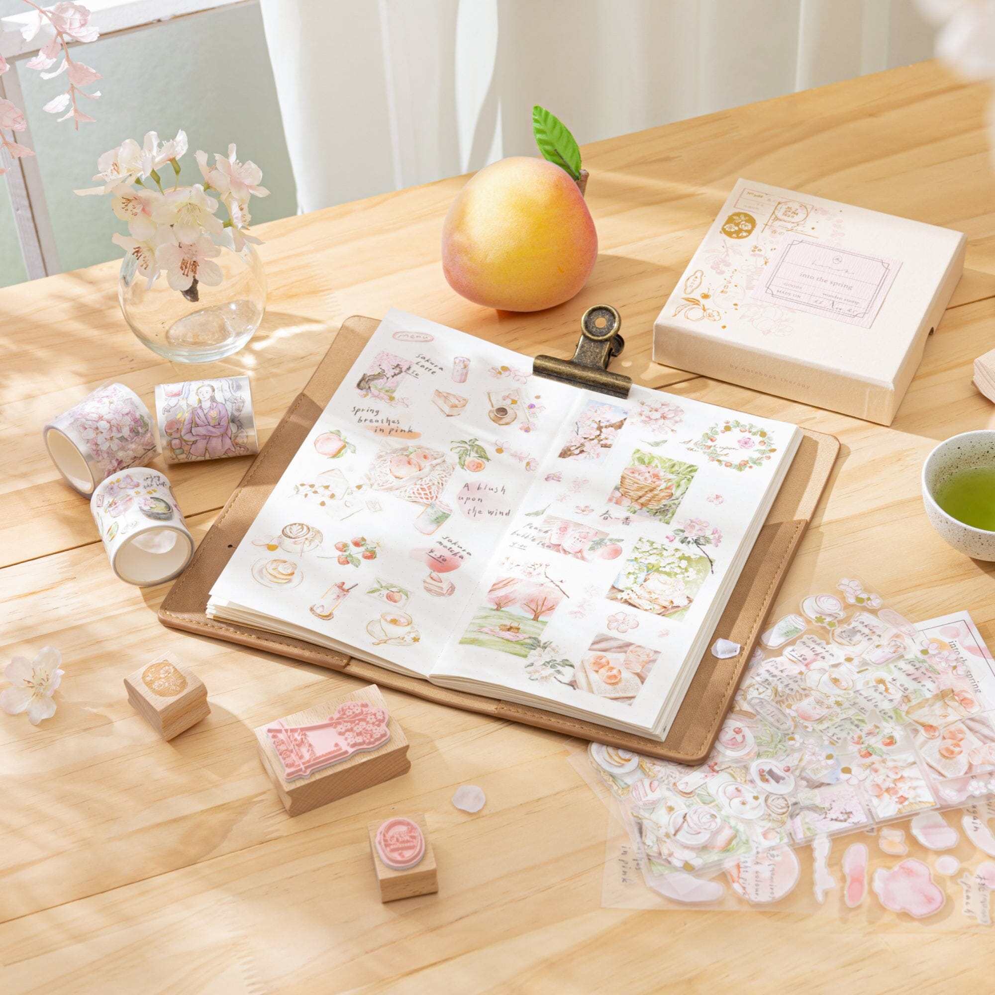 Hinoki - ‘Into the Spring’ Engraved Wooden Stamp Set