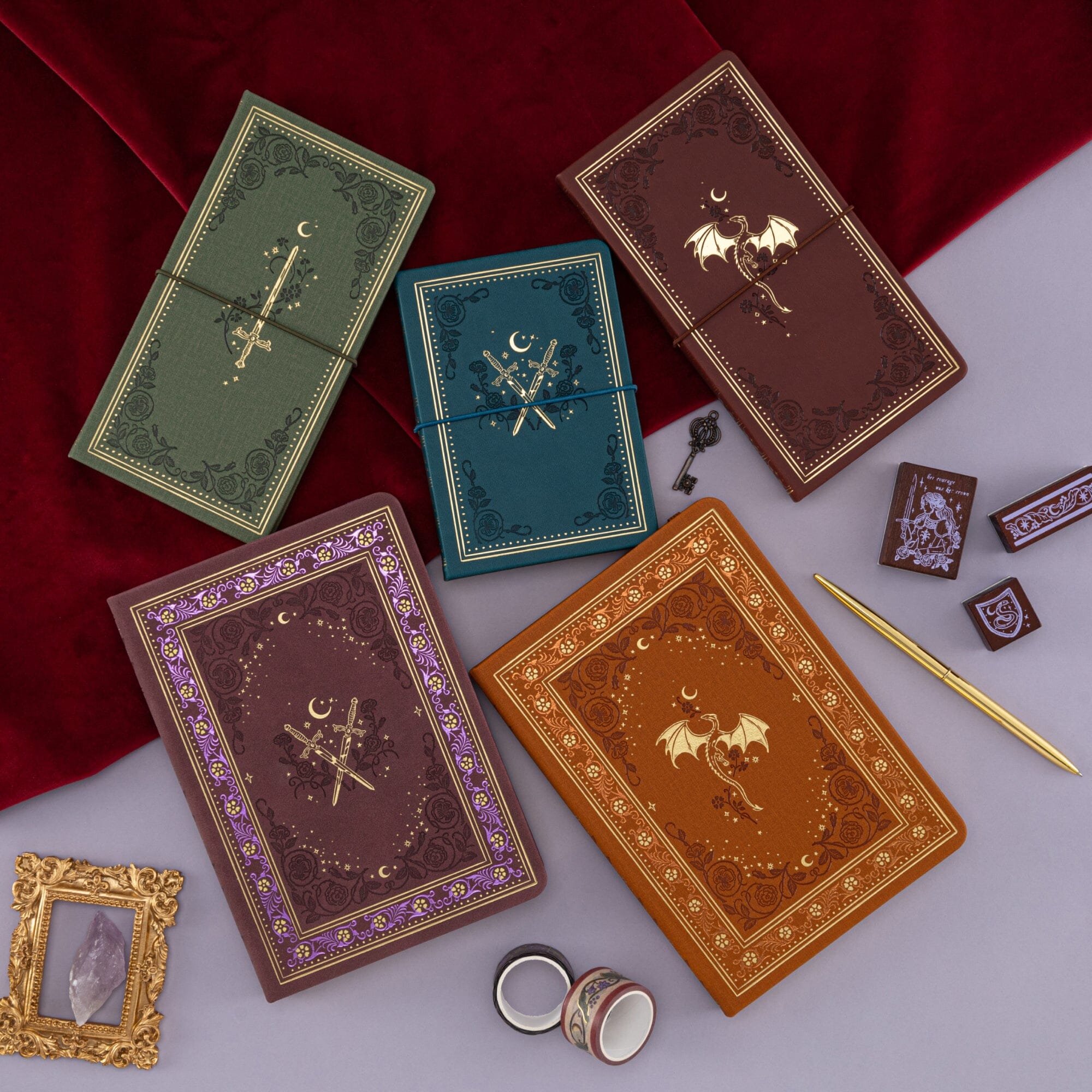 Tsuki ‘Dragon Crest’ Luxury Travel Notebook ☾