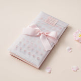 Hinoki Into the Blossom mixed insert + sticker set wrapped with pink ribbon