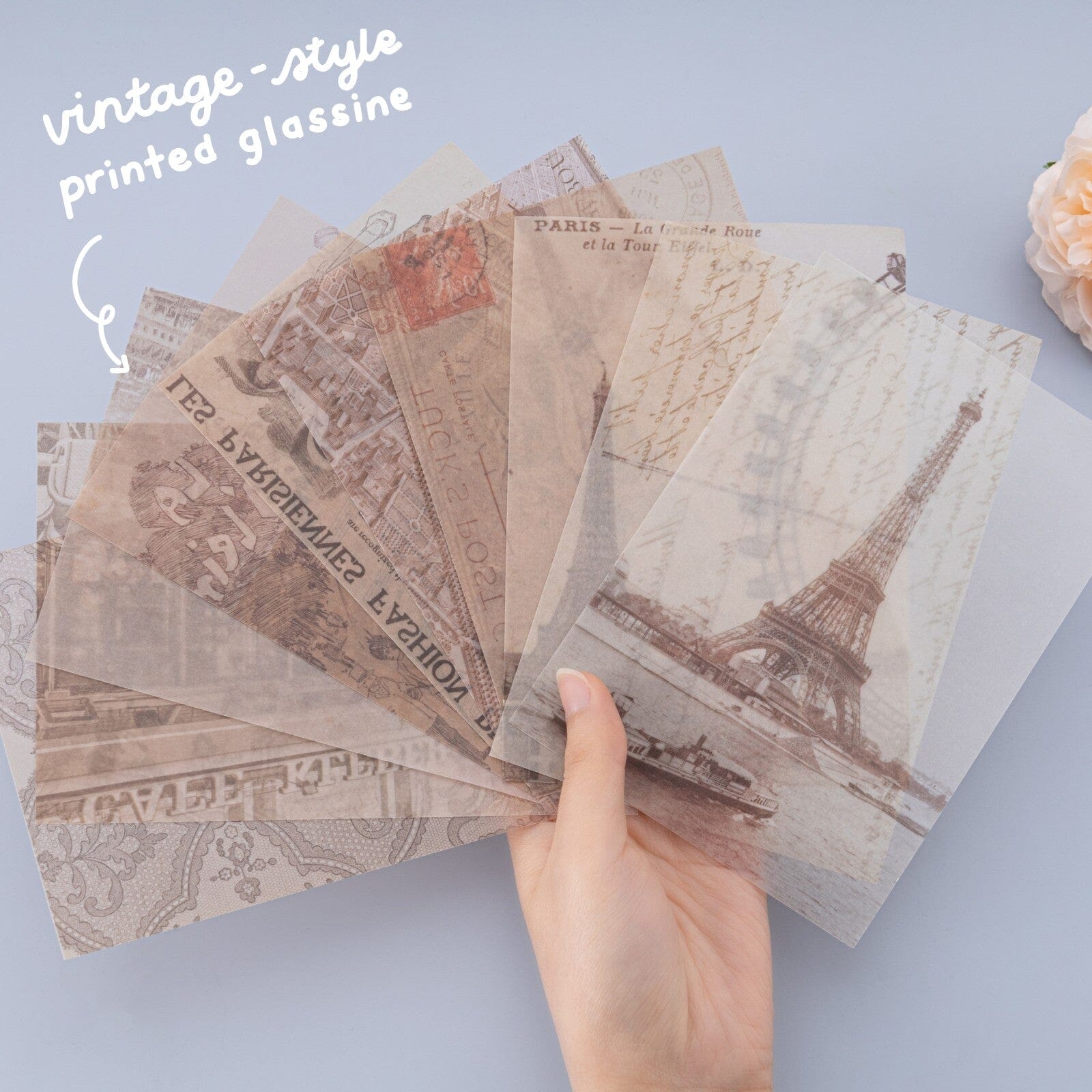 Tsuki ‘Journée à Paris’ Scrapbook Sticker Set ☾