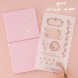 Free sticker sheet sakura themed 