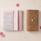 Hinoki into the blossom sticker set, refills and travel notebook